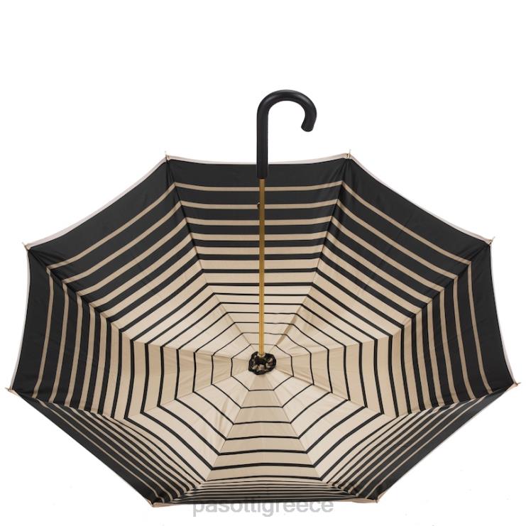 ομπρέλα | PASOTTI 189 21285-1 p - ομπρέλα από ελεφαντόδοντο με ριγέ εσωτερικό διπλό ύφασμα 2N6B8459 γυναίκες